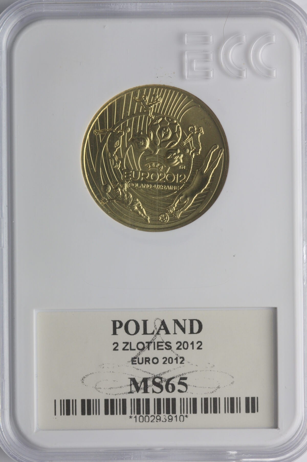 2 zł GN, Mistrzostwa Europy w Piłce Nożnej Polska Ukraina 2012, GCN MS65