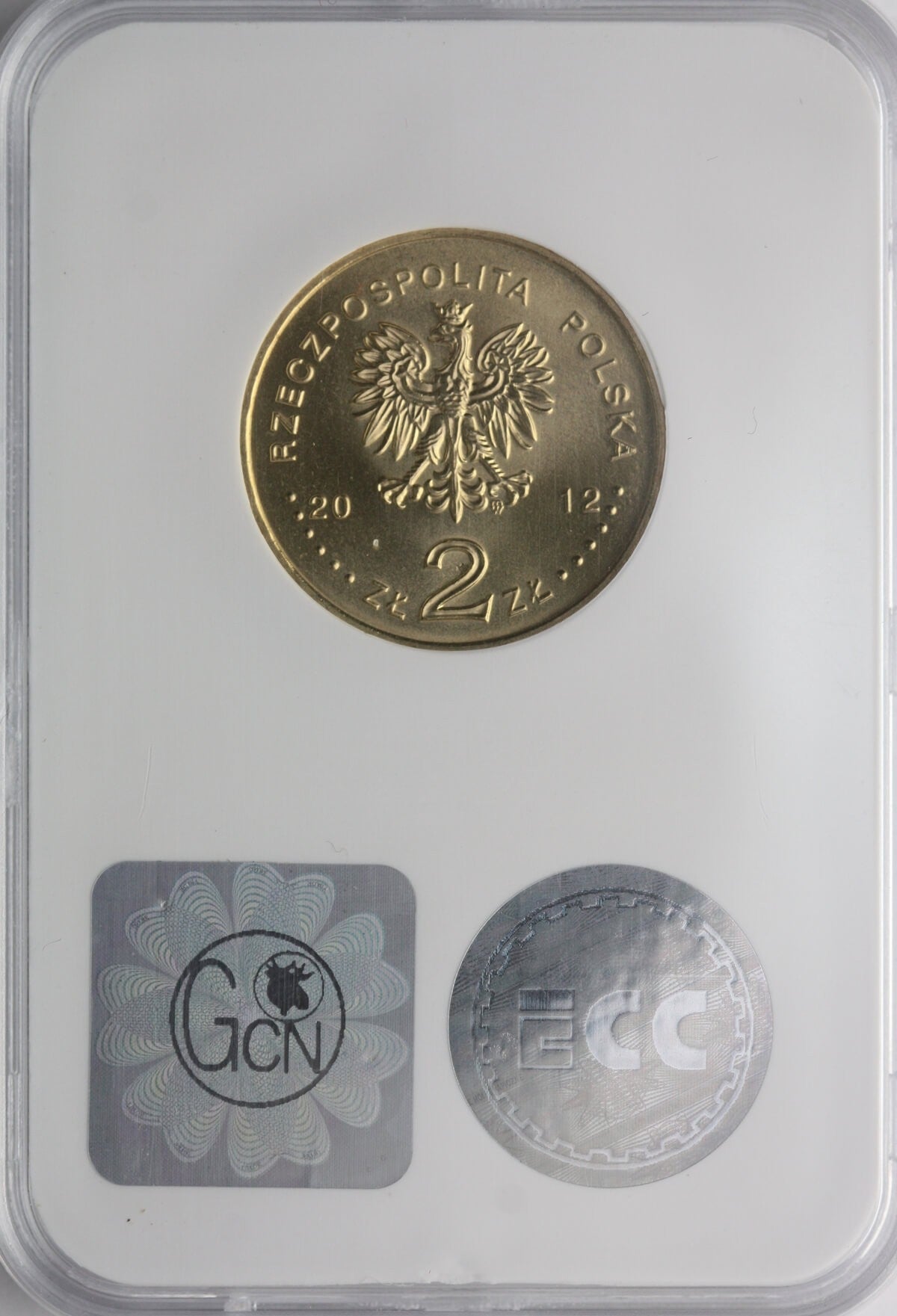 2 zł GN, Mistrzostwa Europy w Piłce Nożnej Polska Ukraina 2012, GCN MS65