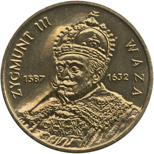 2 zł GN, Zygmunt III Waza (1587-1632), 1998, nalot